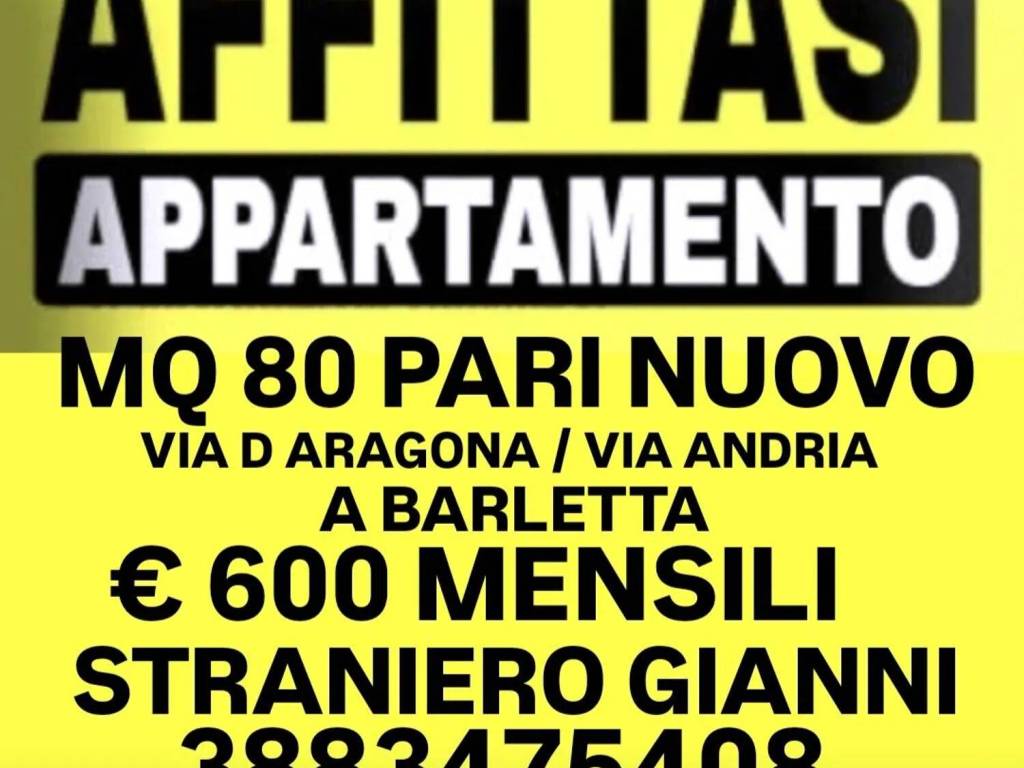 appartamento in affitto a Barletta