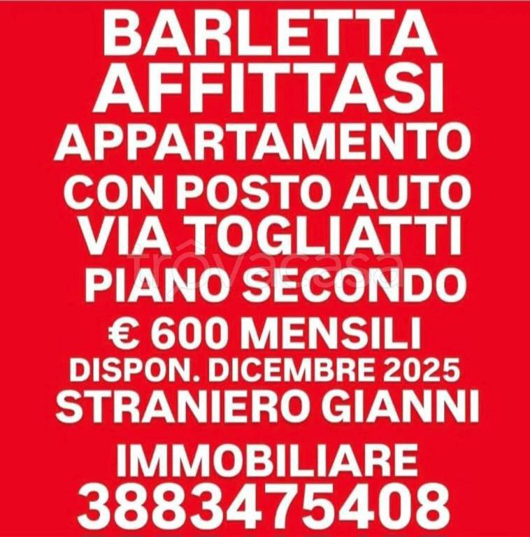 appartamento in affitto a Barletta in zona Settefrati