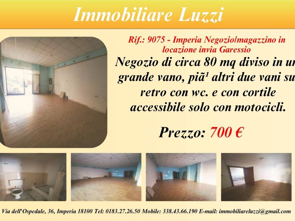 negozio in affitto ad Imperia in zona Oneglia