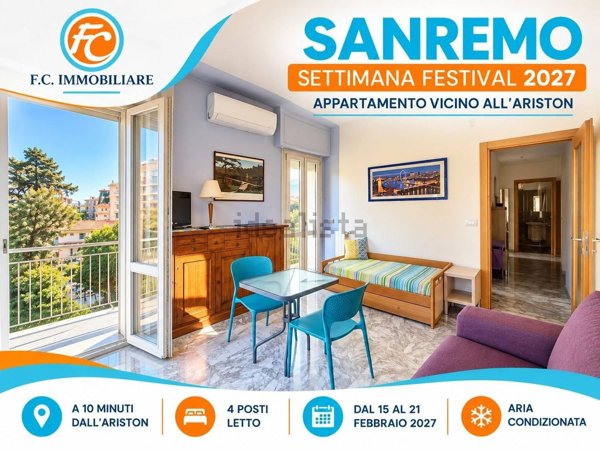 appartamento in affitto a Sanremo