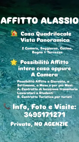 camera singola in affitto ad Alassio