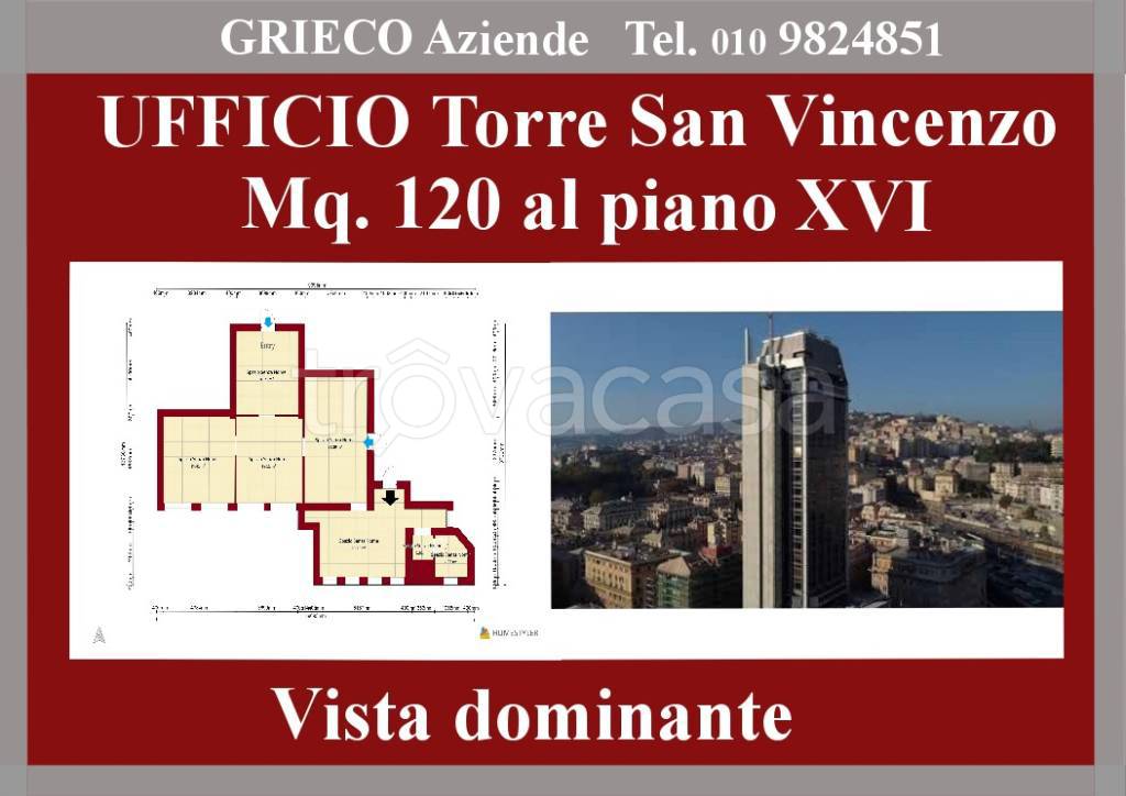 ufficio in affitto a Genova in zona San Vincenzo