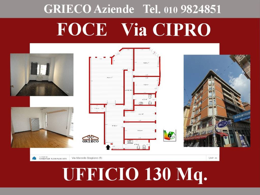 ufficio in affitto a Genova in zona Foce