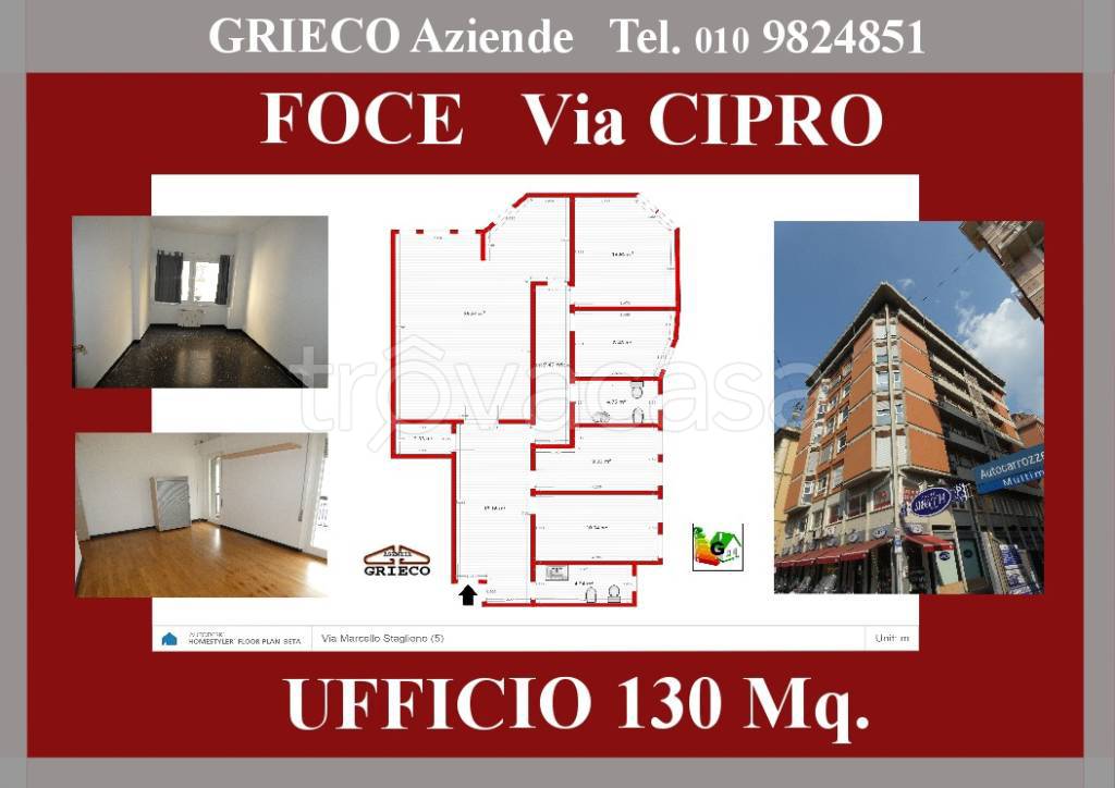 ufficio in affitto a Genova in zona Foce