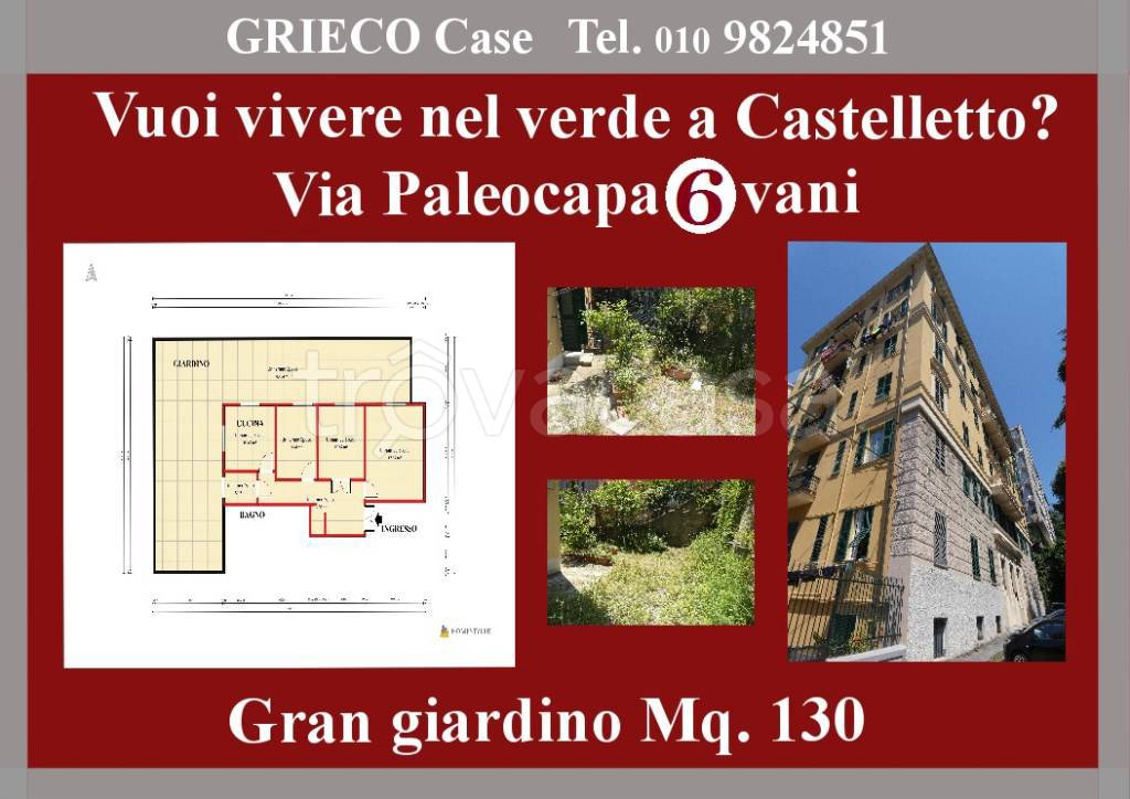 appartamento in affitto a Genova in zona Castelletto