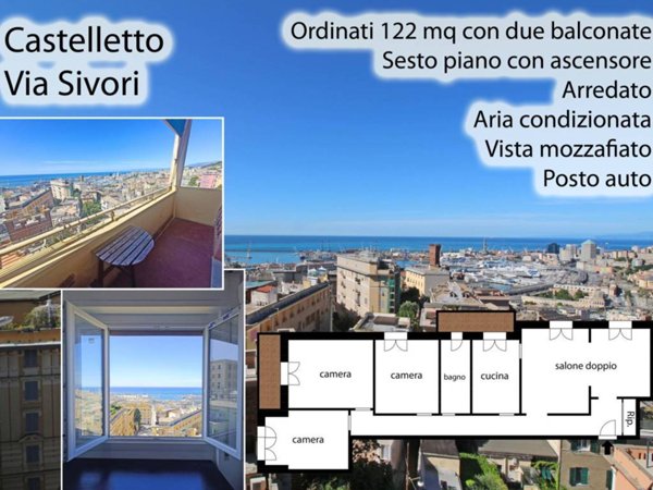 appartamento in affitto a Genova