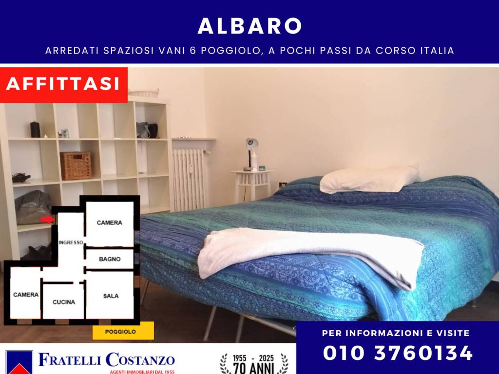 appartamento in affitto a Genova in zona Albaro