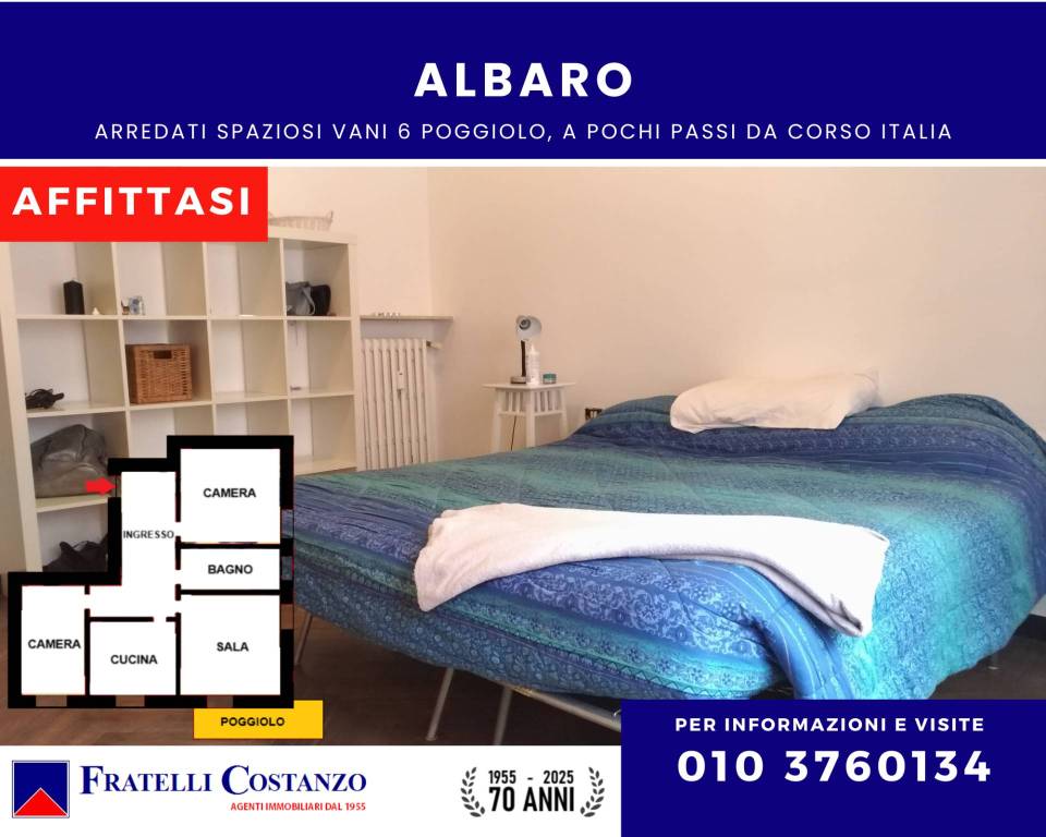 appartamento in affitto a Genova in zona Albaro