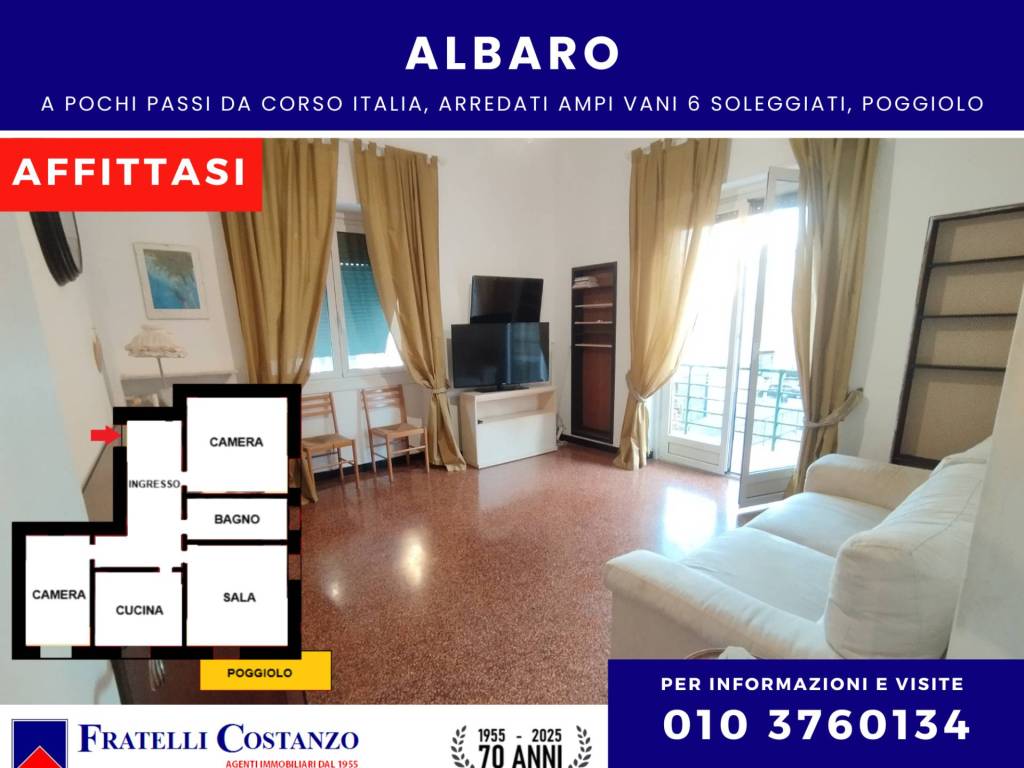 appartamento in affitto a Genova in zona Albaro