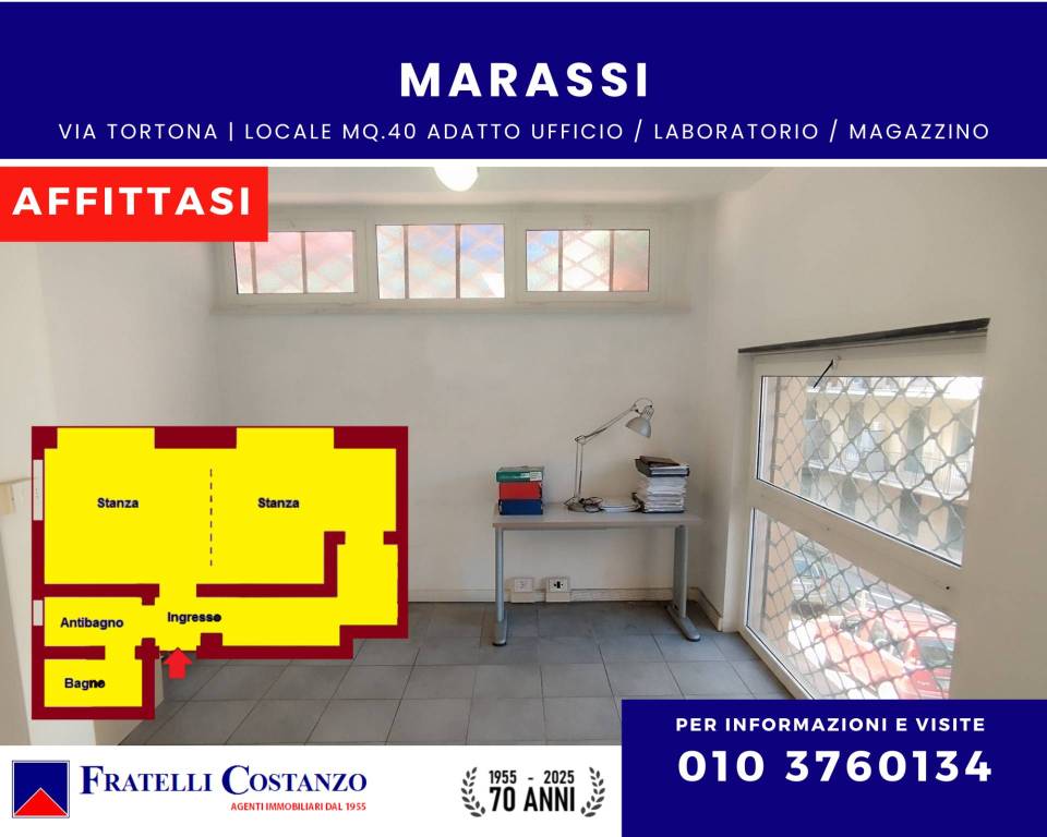 appartamento in affitto a Genova in zona Staglieno