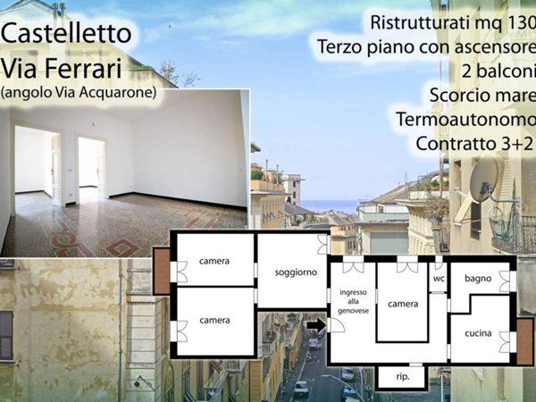 appartamento in affitto a Genova in zona San Teodoro