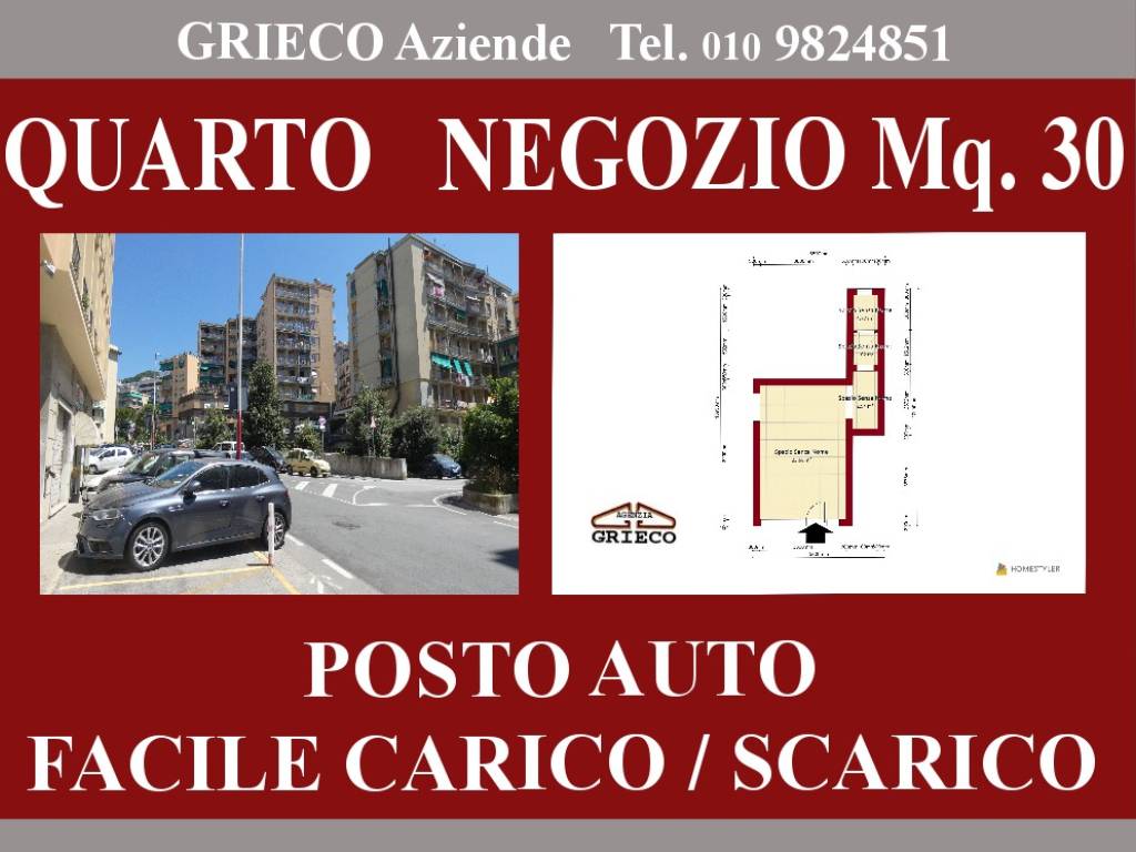 negozio in affitto a Genova in zona Nervi