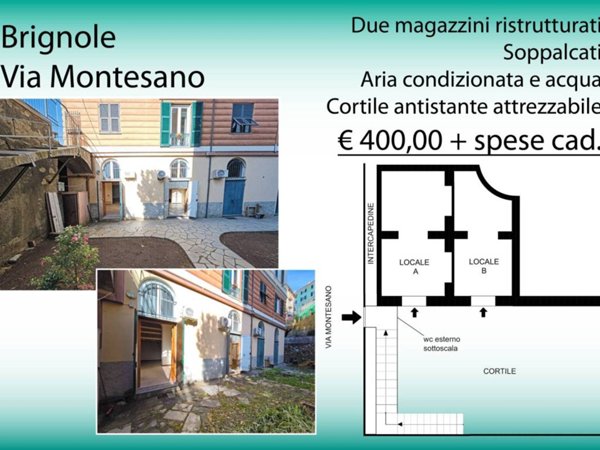 locale commerciale in affitto a Genova