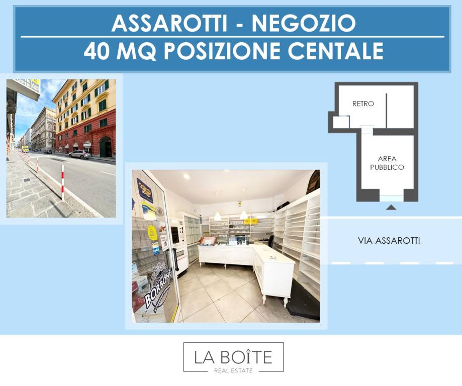 negozio in affitto a Genova in zona Castelletto