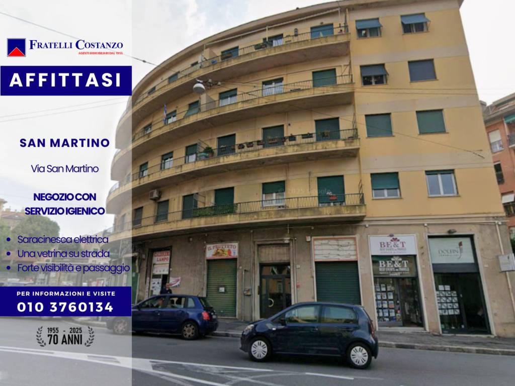 negozio in affitto a Genova in zona San Martino
