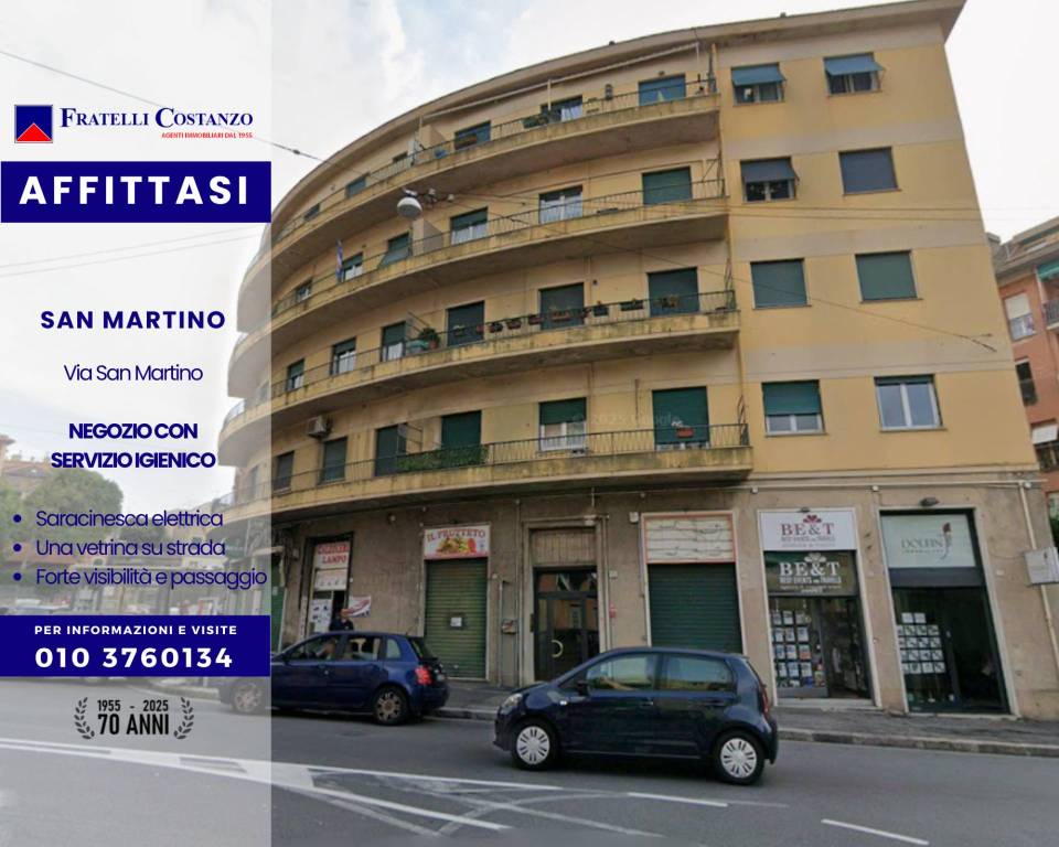 negozio in affitto a Genova in zona San Martino