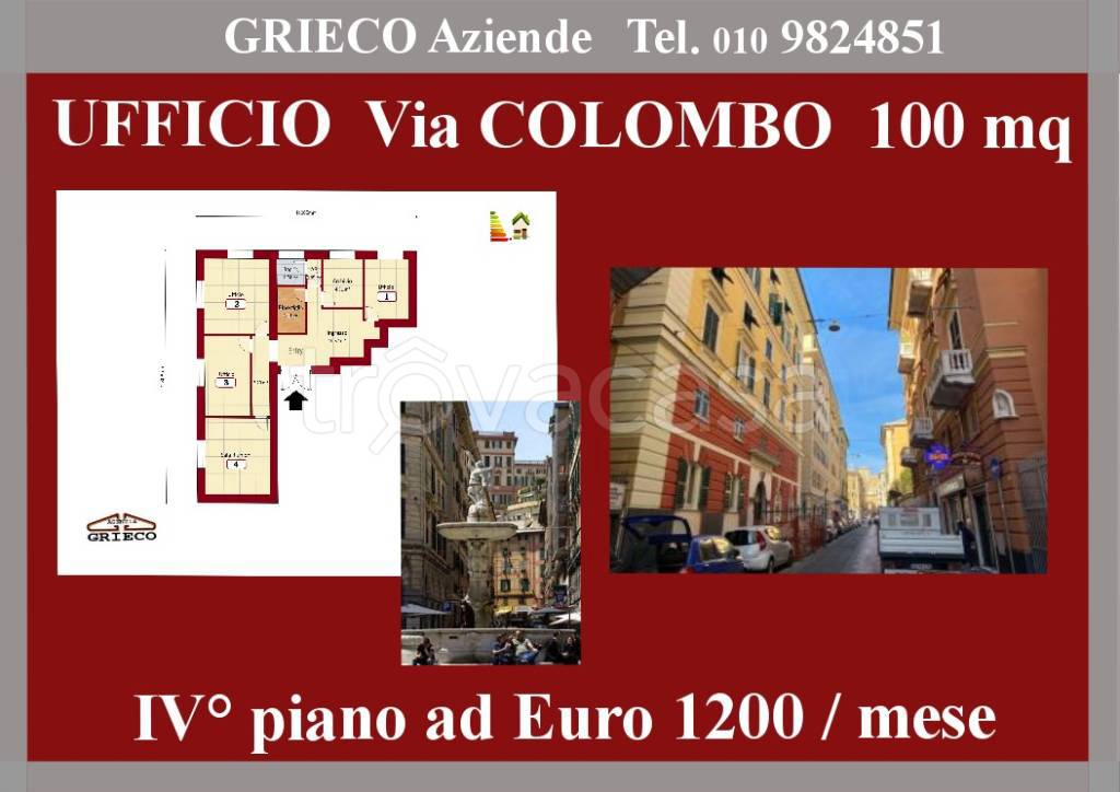 ufficio in affitto a Genova in zona San Vincenzo