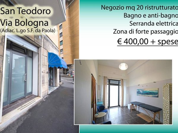 negozio in affitto a Genova in zona San Teodoro