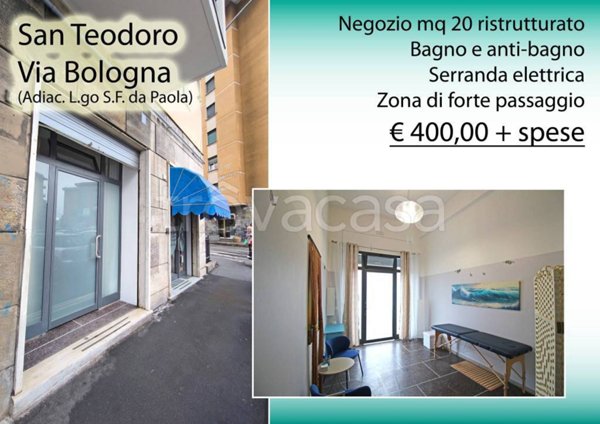 negozio in affitto a Genova in zona San Teodoro