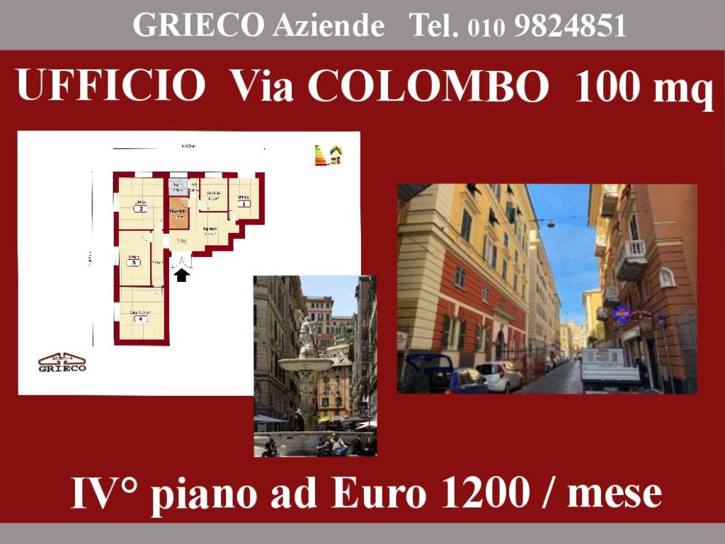 ufficio in affitto a Genova in zona San Vincenzo