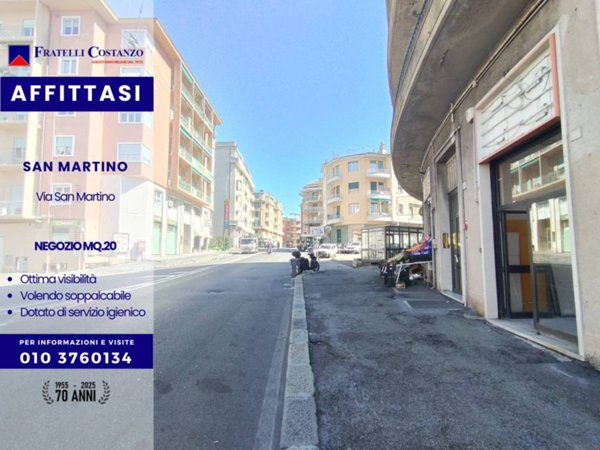 negozio in affitto a Genova in zona San Martino