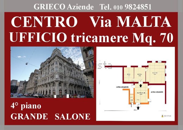 ufficio in affitto a Genova