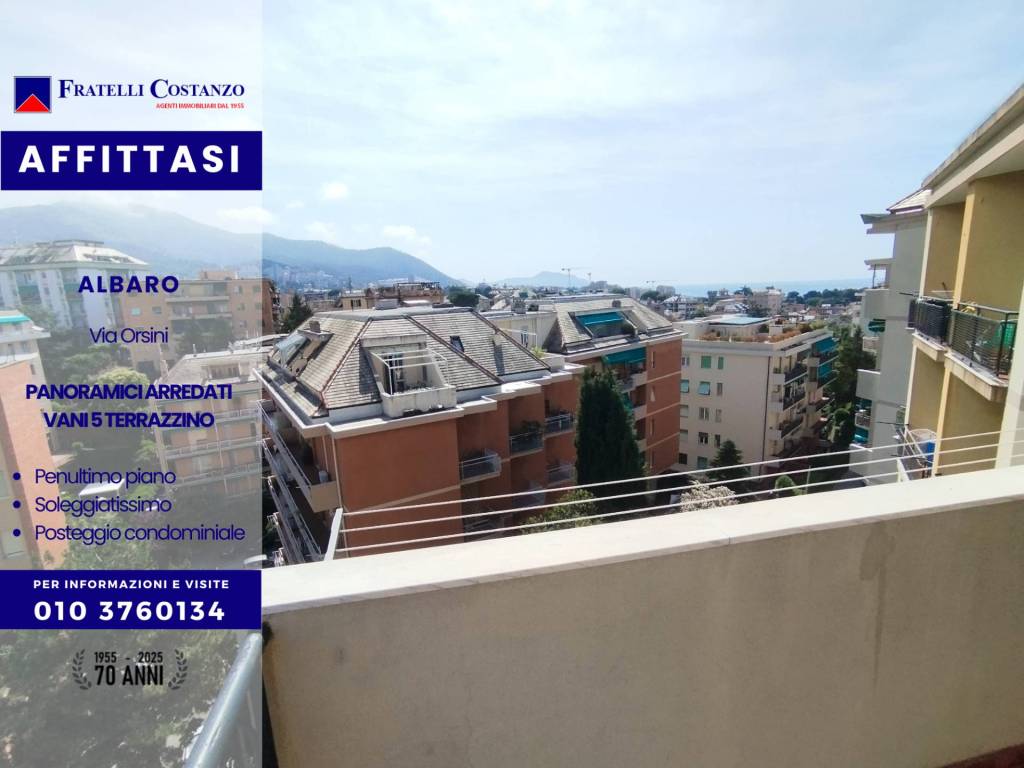 appartamento in affitto a Genova in zona Albaro