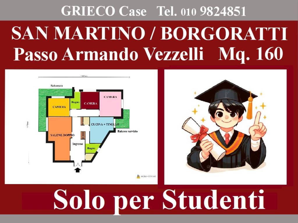appartamento in affitto a Genova
