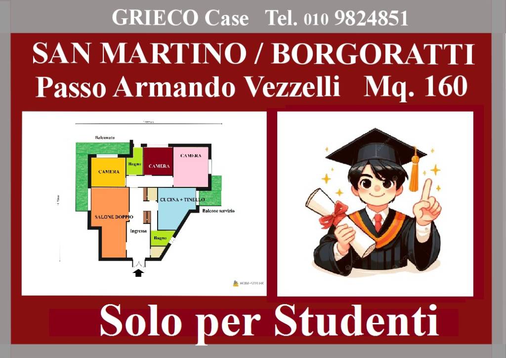 appartamento in affitto a Genova
