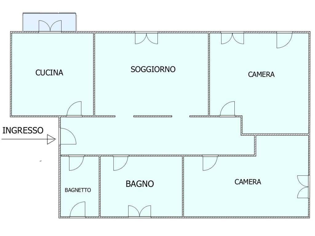 appartamento in affitto a Como in zona Borghi