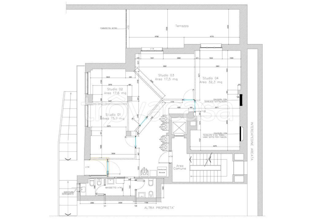 ufficio in affitto a Como in zona Borghi