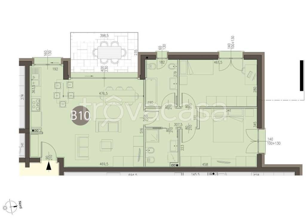 appartamento in affitto ad Olgiate Comasco