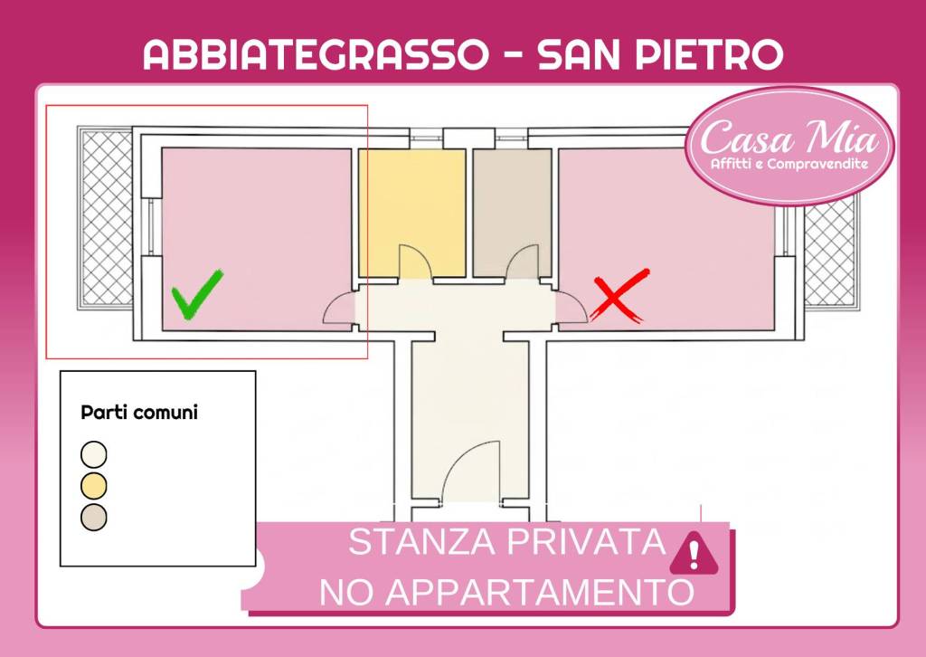 monolocale in affitto ad Abbiategrasso