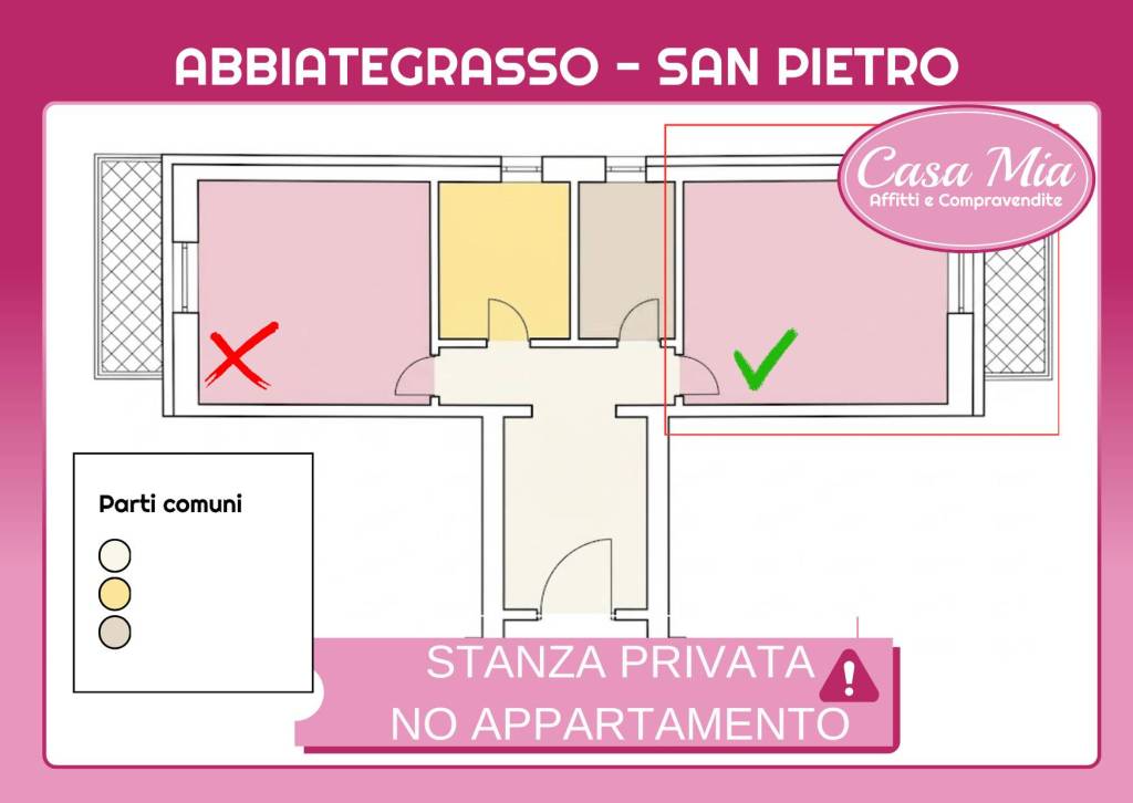 monolocale in affitto ad Abbiategrasso