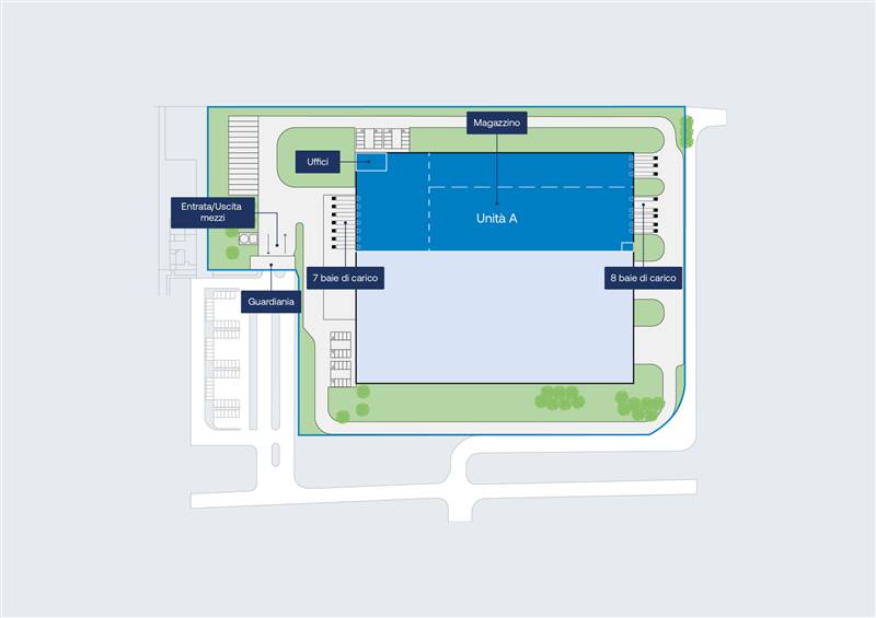 ufficio in affitto ad Albairate