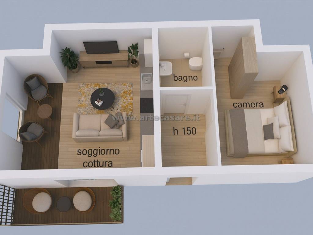 appartamento in affitto a Canegrate