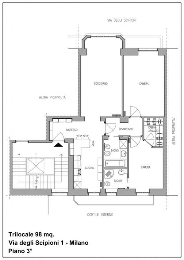 appartamento in affitto a Milano in zona Porta Venezia
