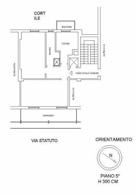 appartamento in affitto a Milano in zona Brera