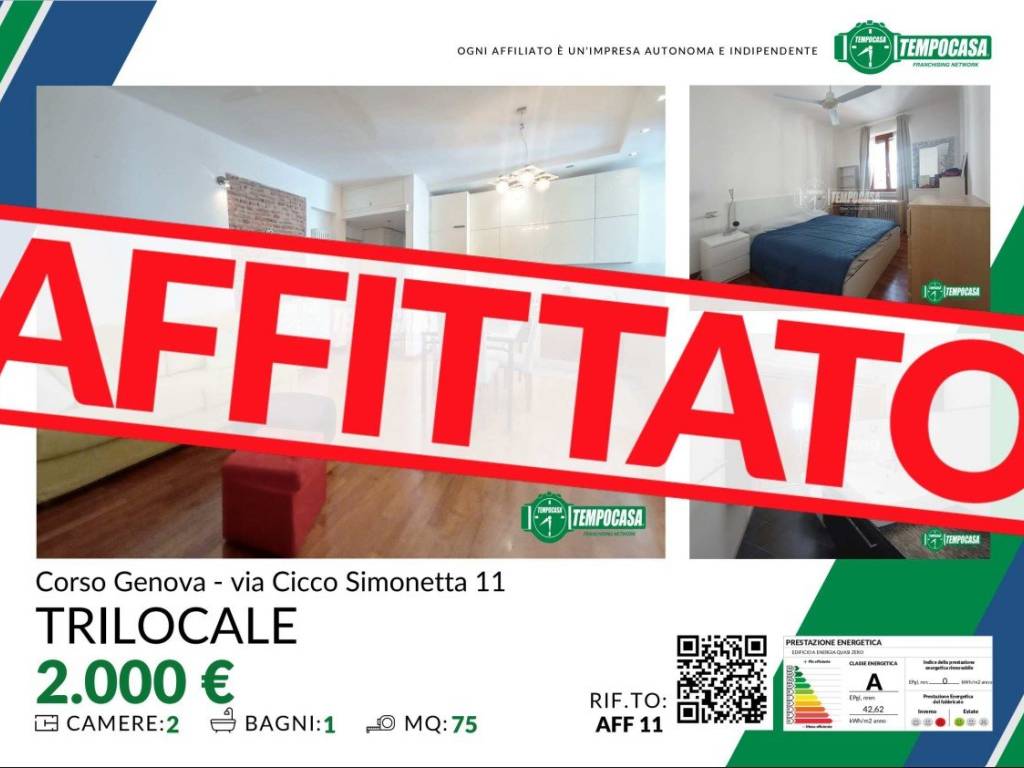 appartamento in affitto a Milano