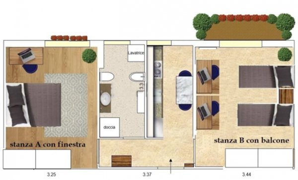 camera singola in affitto a Milano in zona Lambrate
