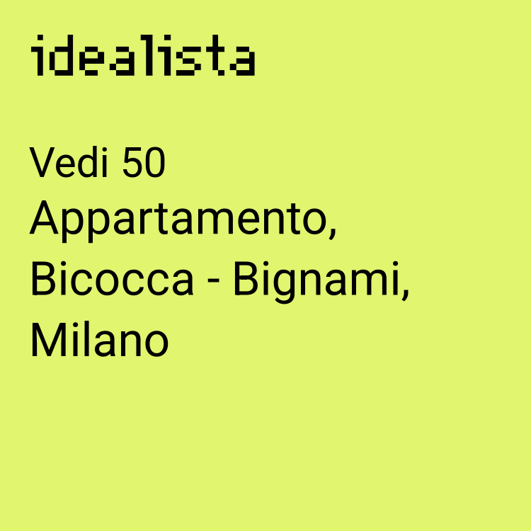 appartamento in affitto a Milano in zona Bicocca