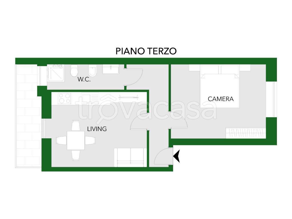 appartamento in affitto a Milano in zona Affori