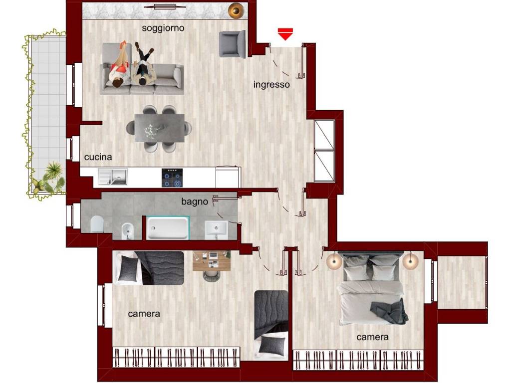 appartamento in affitto a Milano in zona Solari