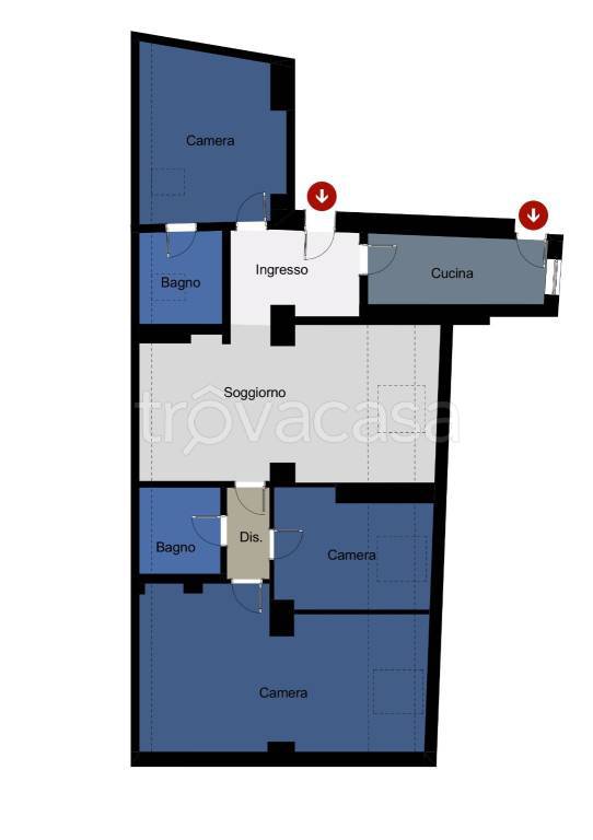 appartamento in affitto a Milano in zona Brera