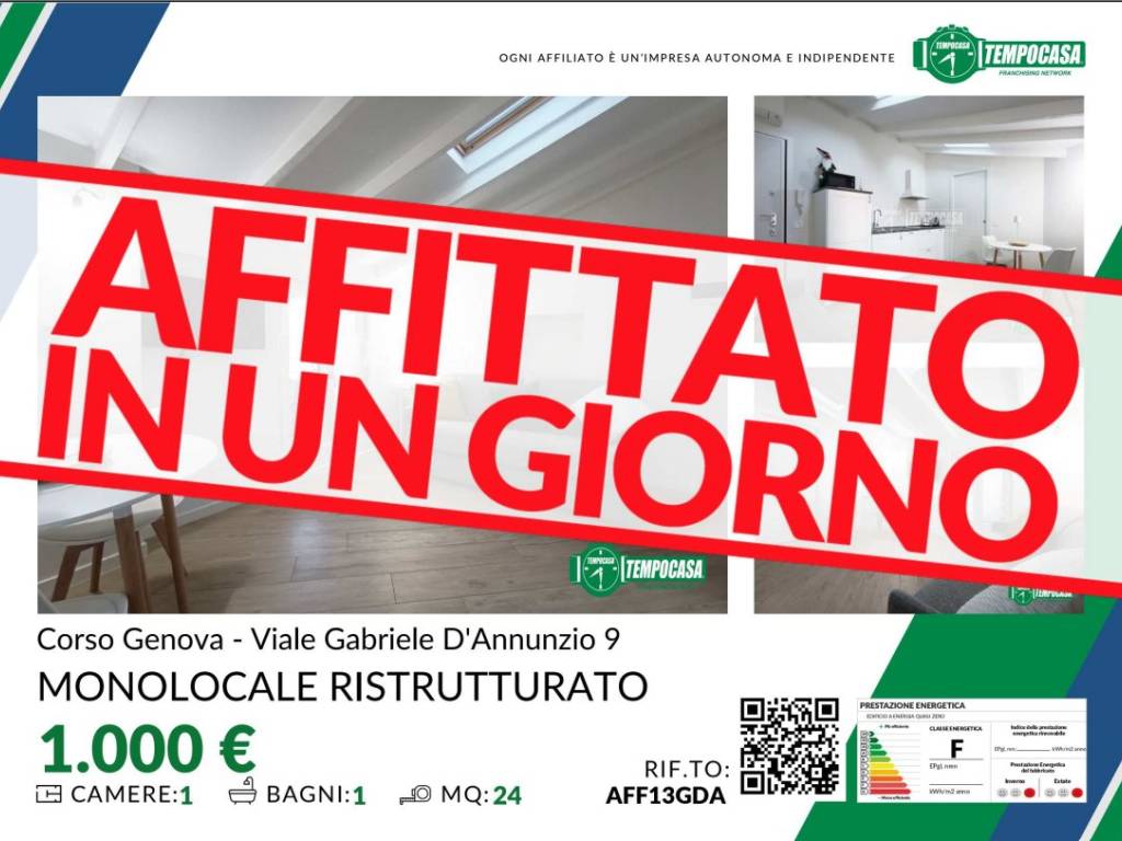 monolocale in affitto a Milano