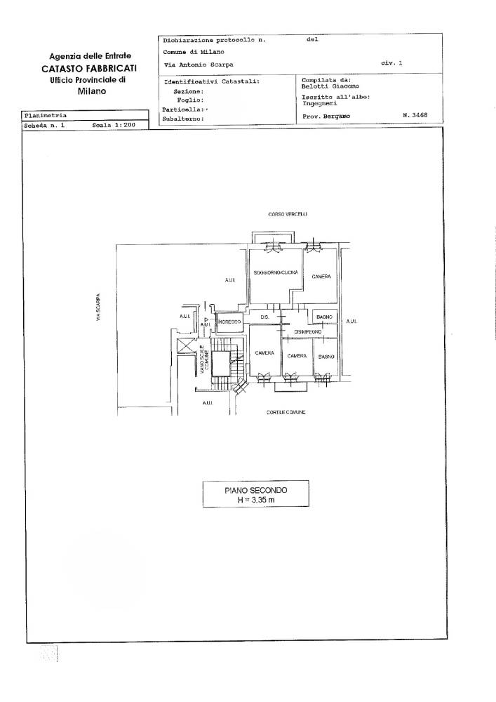 appartamento in affitto a Milano in zona Sempione