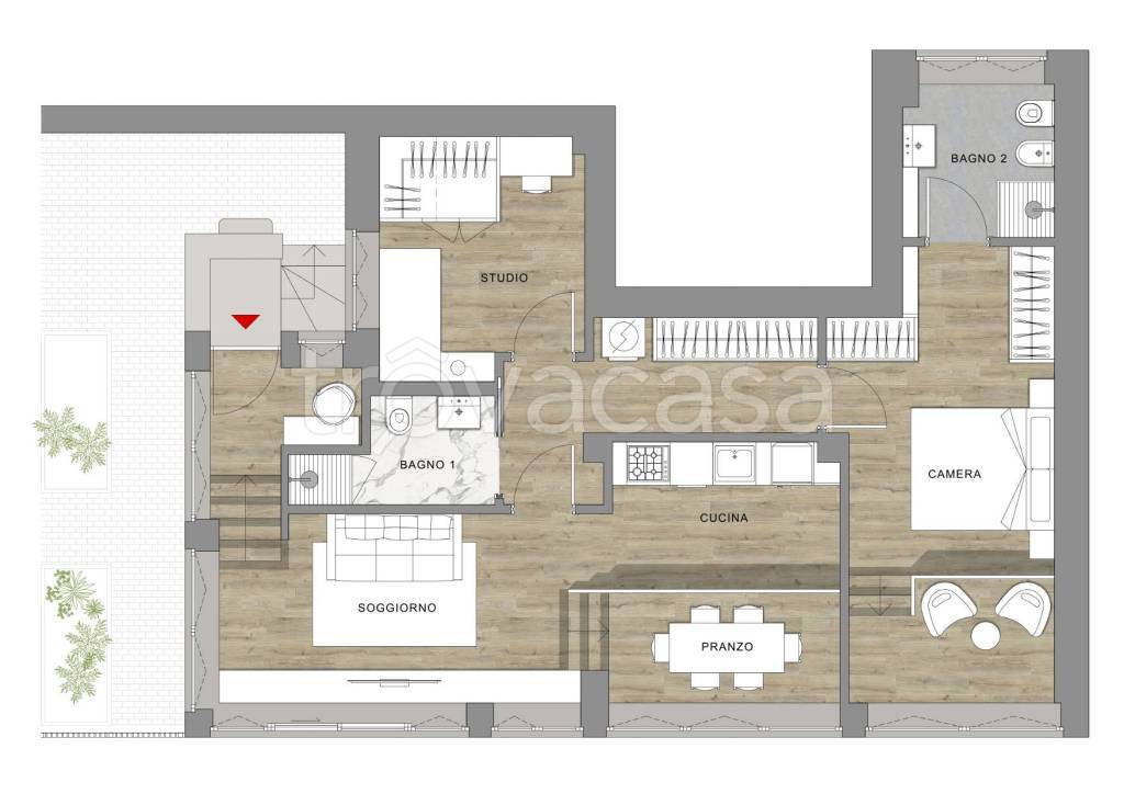 appartamento in affitto a Milano in zona San Siro