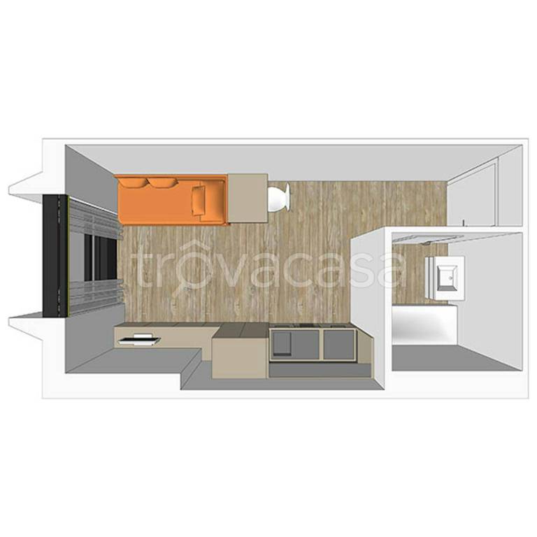 monolocale in affitto a Milano in zona Sempione