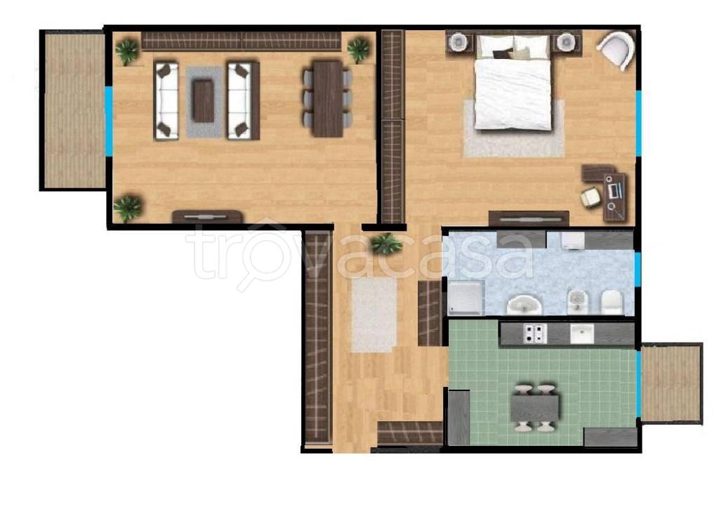 appartamento in affitto a Milano in zona Baggio