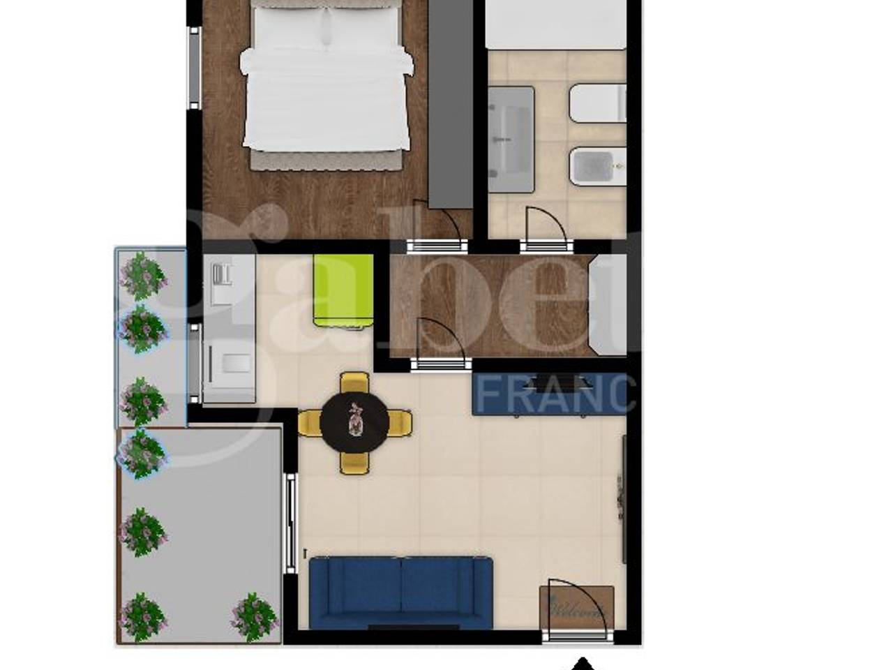 appartamento in affitto a Milano in zona Bicocca